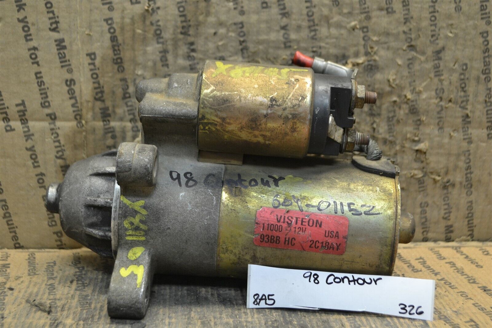 1995-2000 Ford Contour 2.0L MT Engine Starter 93BBHC Motor 326-8A5 - $49.99