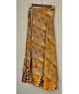 Upcycled Indian Sari Wrap Skirt S466 - $24.69 CAD