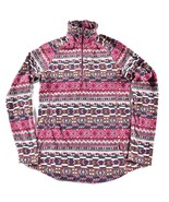 Woolrich Womens Fleece Jacket Full Zip Geometric Pattern Colorful Small - $44.66 CAD
