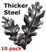 Metal Stampings Double Oak Leaf Leaves Plant Tree Shrub STEEL .032&quot; Thic... - £16.11 GBP