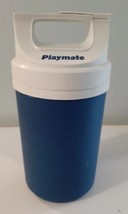 Igloo Playmate Vintage 1989 1/2 Half Gallon Water Jug Cooler Blue White - £11.58 GBP