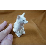 FOX-W4) little Fox pup shed ANTLER figurine Bali detailed love foxes - $2,545.39 MXN