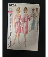 Simplicity Sewing Pattern #6174 Dress Juniors Size 9 Bust 30.5 1960s Vin... - $182.01 MXN