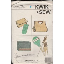 Kwik Sew 830 Pattern Firewood Carrier, Golf Club, Racket, Sewing Machine Cover - $18.61