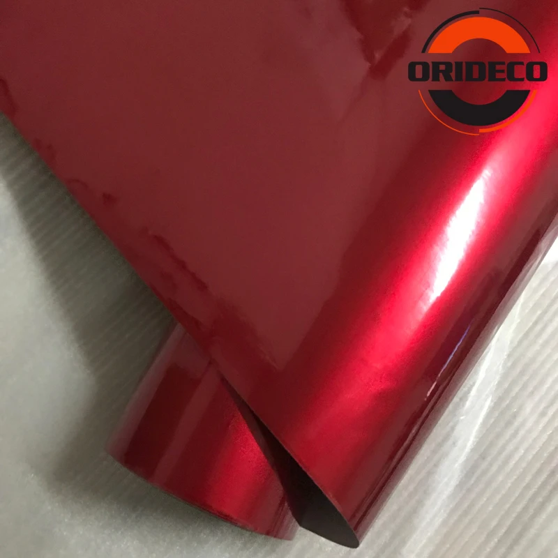 Prem quality 10/20/30/40/50X152CM/Lot Red lic Glossy Glitter Wrap Sticker for ca - £56.34 GBP