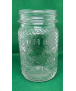 Jumbo Brand 1930s Frank Tea &amp; Spice Co. Empty Glass 1 LB Peanut Butter Jar - $9.90