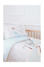 Duvet Cover Set Baby Blanket Stella Blue - £92.39 GBP