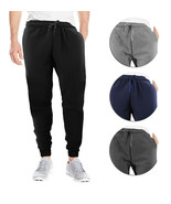 Men&#39;s Casual Jogger Pants Soft Slim Fit Fitness Gym Sport  Workout Sweat... - £10.81 GBP