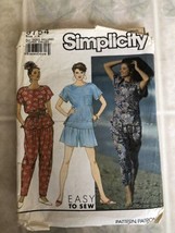 1990 Simplicity Pattern 9754  Size A Tunic Elastic waist shorts and Pala... - $11.88