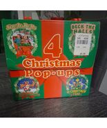 4 Christmas Pop-ups Books Jingle Bells Deck The Hall O'Christmas Tree &amp; ... - $48.39