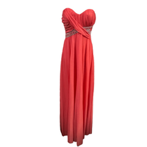 Jodi Kristopher Juniors&#39; Coral Strapless Sweetheart Prom Homecoming Dress Size 3 - £18.97 GBP