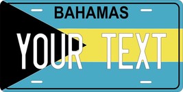 Bahamas Flag v3 License Plate Personalized Custom Auto Bike Motorcycle M... - $10.99+