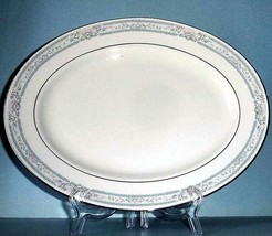 Lenox Charleston Serving Platter Oval  13.25&quot; Platinum Banded New - £53.73 GBP
