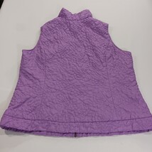 Christopher & Banks RN#63823 Women's Lavender Full-Zip Sleeveless Vest Size XL image 15