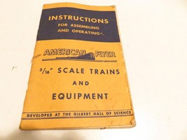 AMERICAN FLYER POST-WAR TRAINS  1949 INSTRUCTION BOOK- FAIR- M55 - $4.18