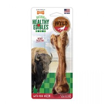 Nylabone Natural Healthy Edibles Wild Bison Chew Treats Large - 1 Pack - £23.51 GBP