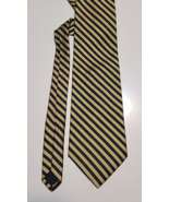 Brooks Brothers 57” Men’s Repp Tie Pure Silk Woven England Made USA Gold... - $33.94 CAD