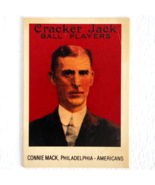 Connie Mack 1915 Cracker Jack Card #12 Reprint 10/24 St Louis Nationals ... - £3.12 GBP