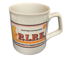 Vintage Shell Oil Pipe Line Corporation Promo Coffee Mug ~896A - £17.45 GBP