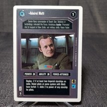 Admiral Motti - Premiere WB - Star Wars CCG Customizeable Card Game SWCCG - £4.78 GBP
