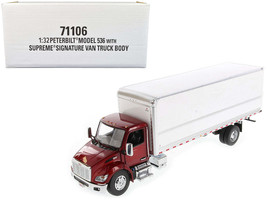 Peterbilt 536 Diecast 1 32 Red Metallic Transport Model - $2,232.51 MXN