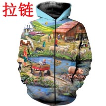 Farm  beautiful pattern 3D Printed Men Hoodie Harajuku Fashion Hooded Sweatshirt - $103.83