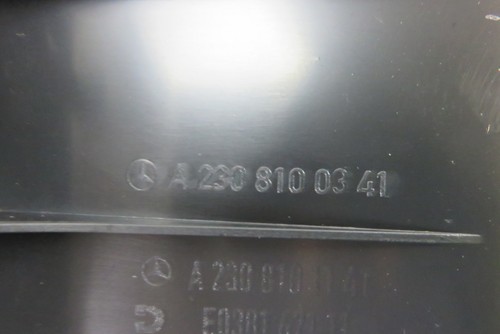Mercedes R230 SL55 SL500 left rear storage compartment box 2308100341 dark gray Item image 4