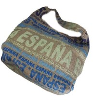 Robin Ruth Espana Beaches Hobo Bag Textured Print Khaki Blue Green Shoul... - £13.97 GBP