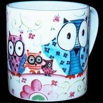 Rose of England Whimsical Owl Family Coffee Tea Mug Fine Bone China 8 ounce - £22.34 GBP