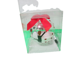 Personalized Snowglobe Christmas Ornament 2020 First Christmas Mr And Mrs New - £12.52 GBP