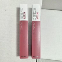 Lot of 2 Maybelline Superstay Matte Ink 155 SAVANT  Lip Color Full Size NEW - £30.78 GBP