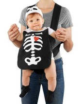 Carters Halloween Baby Carrier Black White Skeleton 3 Pieces Cap Booties - £23.73 GBP