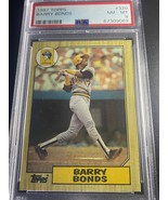 Barry Bonds Topps 1987 PSA 8 Rookie Card RC HOF Pirates Giants 762 HRs! ... - $375.76 MXN