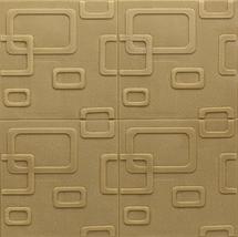 Dundee Deco PJ2205 Dark Gold Circular Shapes 3D Wall Panel, Peel and Stick Wall  - £10.13 GBP+