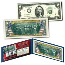 1918 Series Washington Resigning His Commission $5000 FRN on New U.S. $2 Bill - £11.17 GBP