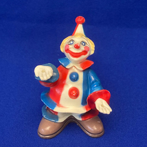 Vintage Wilton circus clown cake topper plastic 1977 Hong Kong creepy ho... - $4.00
