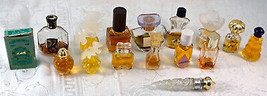 Miniature Perfume Bottle Lot of 16 Some full some Empty Wide Variety  - £39.86 GBP