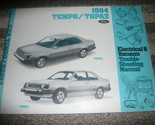 1984 Ford Tempo Mercury Topacio Cableado Eléctrico Ewd Evtm Servicio Sho... - $2.80