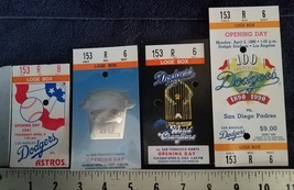 Orig. Dodgers Opening Day (1981, 82, 90, 92) 62, 1983 LAPD Dodgers Cards &amp; Misc. - £276.62 GBP