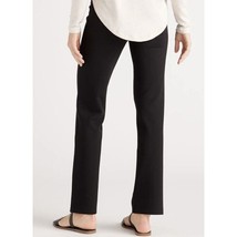 Quince Womens Ultra-Stretch Ponte Straight Leg Pant Black Pull On S Tall - £18.86 GBP