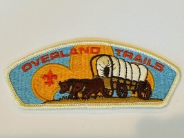 Boy Scouts Cub Girl Patch Vtg Council Badge Memorabilia Overland Trails Wagon  - £13.41 GBP