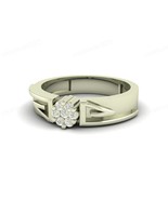 Diamond Stone Handmade 925 Sterling Silver Modern Unique Vintage Women Ring - $50.00