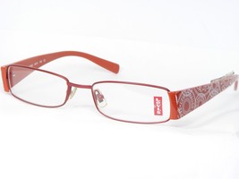 Levi&#39;s LS2502 A015 Orange Eyeglasses Glasses Metal Frame 52-17-135mm - £31.15 GBP