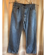 Ralph Lauren Polo Jeans Co 36x32 Blue Denim Pants RL Baggy Loose - $24.74