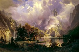 Rocky Mountain Landscape by Albert Bierstadt as Giclee Art Print + Ships Free - £30.68 GBP+