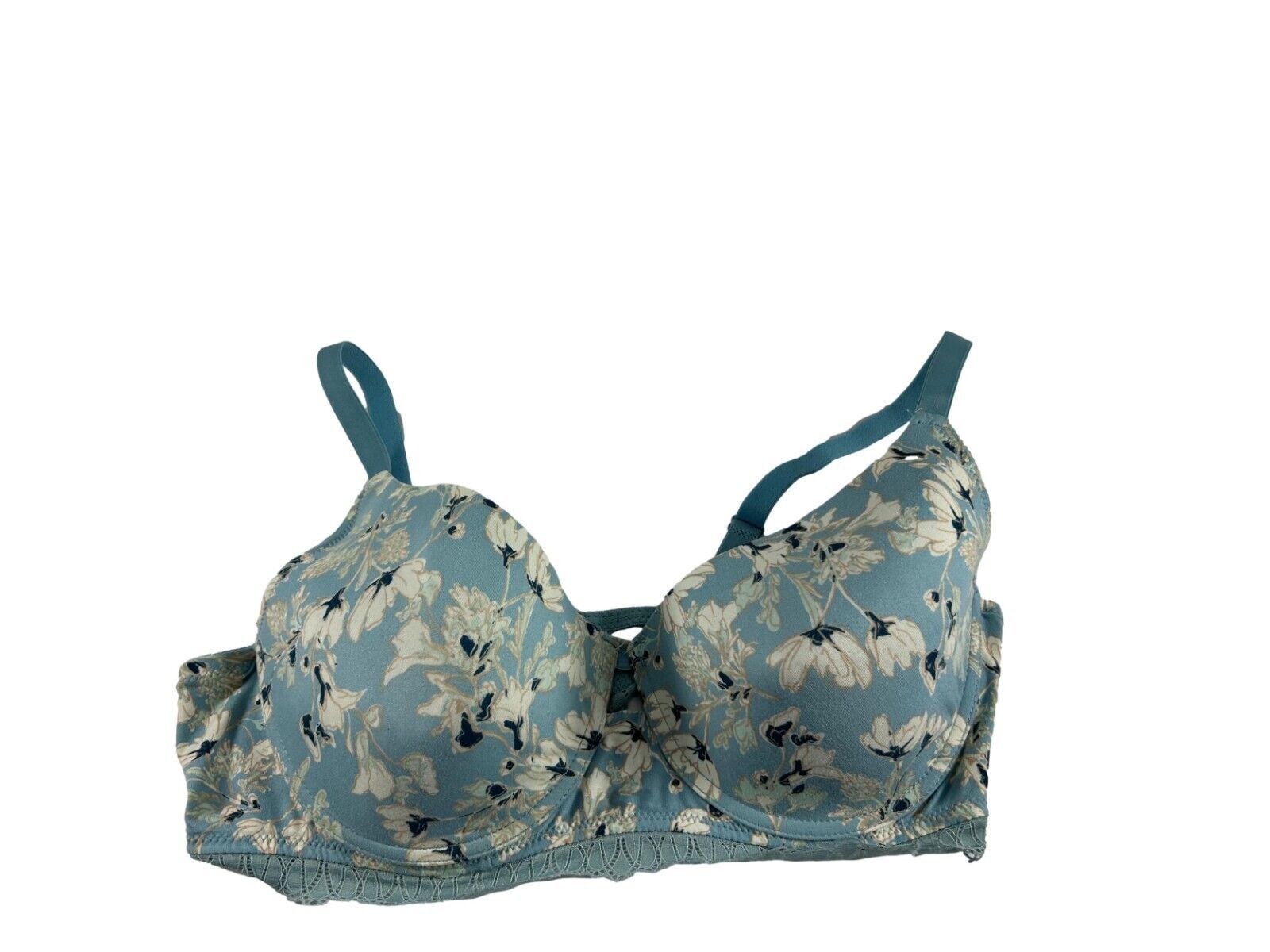 Womens Floral Print plus size Wirefree Bra size 42DD by Auden