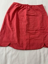 Nic + Zoe Women's Peach Rear Zipper Pull-On Skirt Size 12 Measured Waist 31" image 7
