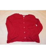 Janie and Jack Holiday Traditions Gem Button Red Girls Cardigan sweater ... - $16.79