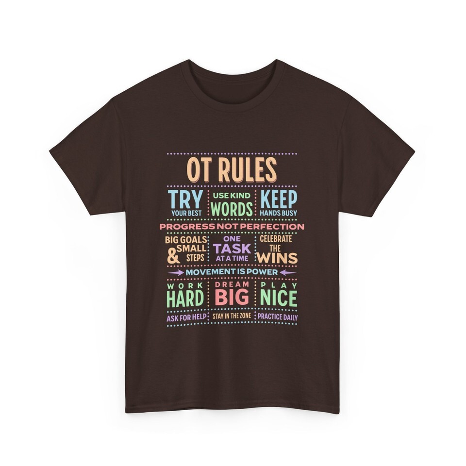 Occupational Therapy Shirt, OT Rules, Cota shirt, OT Shirt, OTA Shirt Item image 15