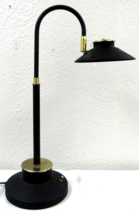 Modern Art Deco Style Black Metal with Brass LED Desk Table Lamp  - $98.01